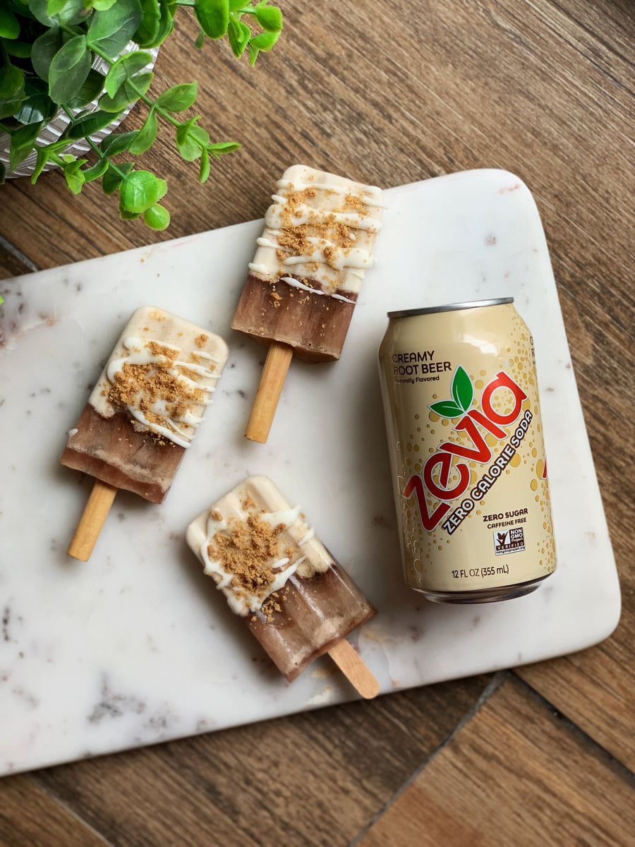 Creamy Root Beer Cheesecake Popsicles